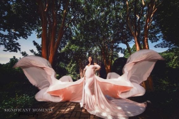 Butterfly Maternity Gown