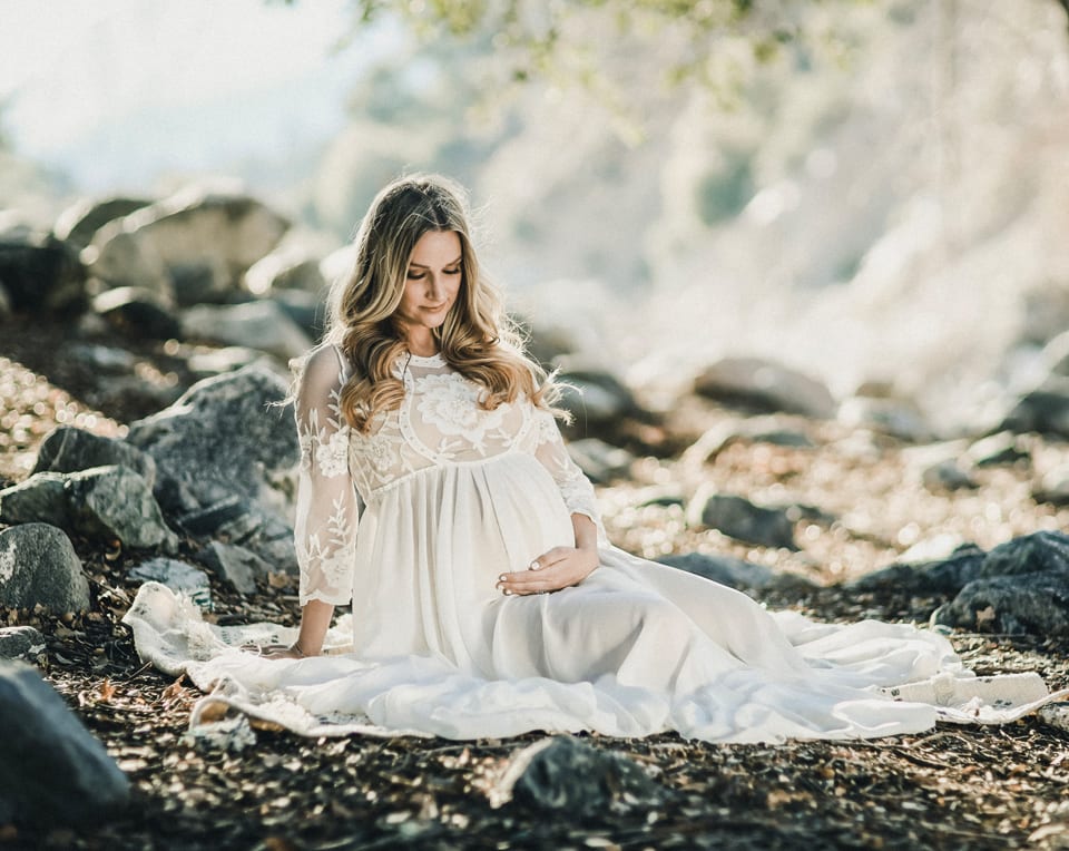 Stunning Maternity Dress Embellished for Pregnancy Photoshoots –  FavoriteGowns
