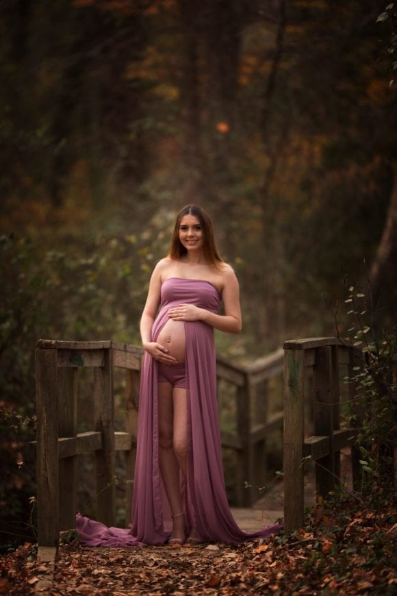 Open Front Maternity Dress