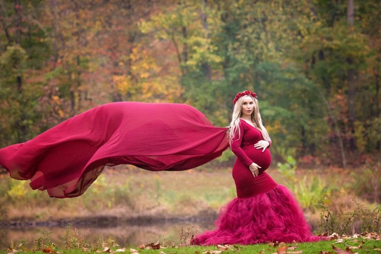 Maternity Mermaid Dress Long Sleeve Maternity Dress